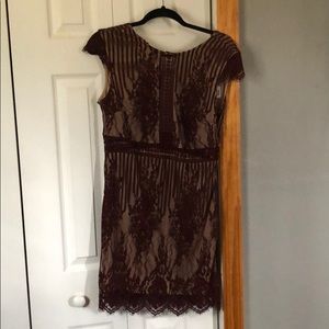 Maroon cocktail dress